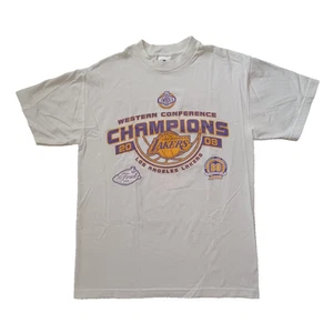 Los Angeles Lakers T Shirt Mens M White Western Conference Champions 2008 Kobe - Picture 1 of 14