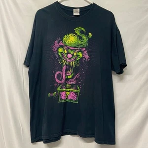 Gildan T Shirt Insane Clown Double Sided XL Black Vintage - Picture 1 of 8