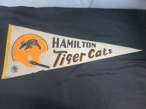 CFL Hamilton Tiger Cats Vintage Circa 1970 1 Bar Casco Equipo Logo Banderín - Imagen 1 de 8