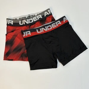 Under Armour Boxer Briefs Youth 2XS Stretch Athletic 2 Pack Performance Underwea - Picture 1 of 9