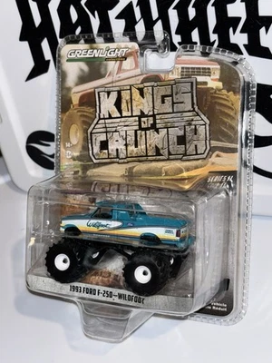 Camión monstruo Greenlight, Kings of Crunch 1993 Ford F-250, Wildfoot, serie 11, Foto 1 de 4
