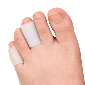 Toe Sleeves Protectors Gel 10 Pcs,Silicone Toe Tubes Bandages Caps Pads for B... - Picture 1 of 6