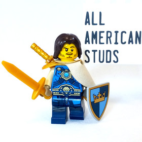 LEGO Castle Kings Crown Knight Minifigure 10193 Quarters 7097 Armor 7041 BAM