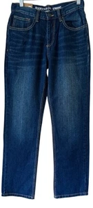 Pantalones de mezclilla Roebuck & Co para niños talla 16 cintura recta ajustable azul Sears NUEVOS 26x30 - Imagen 1 de 12