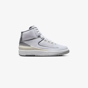 Nike Air Jordan 2 Retro GS AJII White Cement Grey DQ8562 100 Shoe Size 5Y - Picture 1 of 9