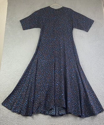 COS макси платье темно-синий цветочный женский размер 6 Flowy драпировки неношенный и красивый - Изображение 1 из 4