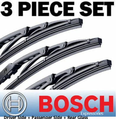 BOSCH FRONT & REAR WIPER BLADE FOR TOYOTA LANDCRUISER HZJ105 FZJ105  - Image 1 of 2