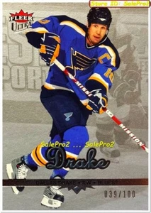 ULTRA FLEER 2005 DALLAS DRAKE NHL ST. LOUIS BLUES #170 SILVER LIMITED /100 - Picture 1 of 2
