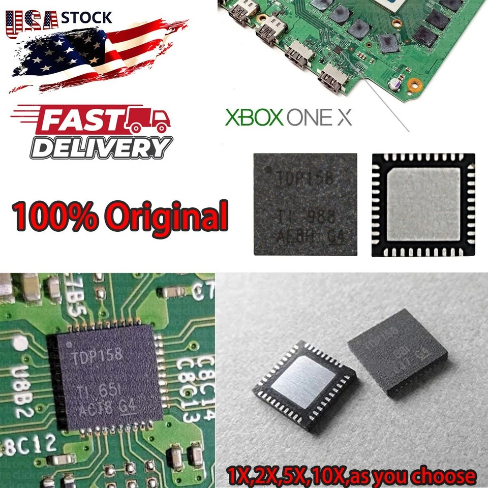GETASMILE OEM Lot TDP158 HDMI Retimer IC Chip Replacement For Microsoft Xbox One X / S USA