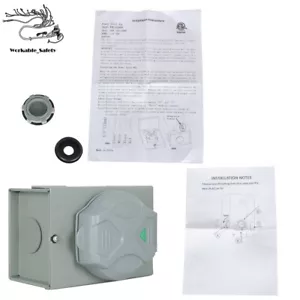 30 AMP L14-30P Generator Einlassbox Stromeinlassbox ETL aufgeführt 4 Zinken - Bild 1 von 12