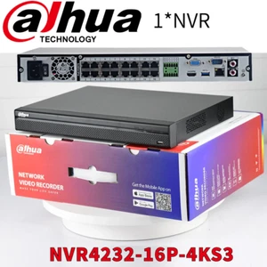 Original Dahua 32CH 16PoE NVR 4K IP Netzwerk Videorecorder CCTV NVR4232-16P-4KS3 - Bild 1 von 15