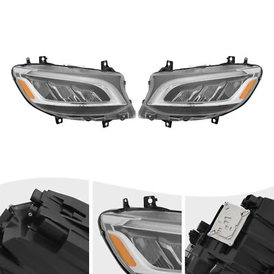LED Headlight Front Right & Left Headlamp For 2019-2022 Mercedes-Benz Sprinter - Image 1 of 4