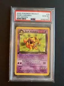 Pokémon Dunkles Kadabra Team Rocket 39/82 1. Edition PSA 10 (55827552) - Bild 1 von 2