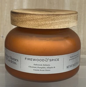 Better Homes & Gardens FIREWOOD & SPICE Two-Wick 18oz Jar Candle Retired VHTF - Picture 1 of 4