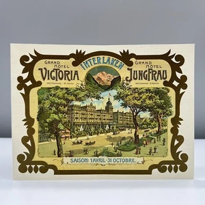 VTG GRAND HOTEL VICTORIA SWITZERLAND Dow Chemical Co Dinner RESTAURANT MENU 1984 - Picture 1 of 11