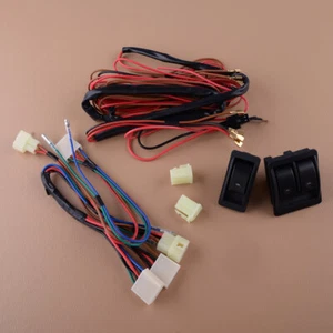 12V Universal Power Window Switch Kit with Wiring Harness + Switch Holder - Picture 1 of 12