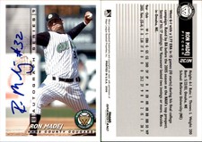 Ron Madej Signed 2006 Grandstand Kane County Cougars #17 Card Auto