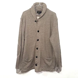 Grayers Cotton Shawl Collar Cardigan - Heather Brown XL - Picture 1 of 6