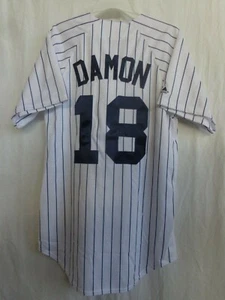 Camiseta deportiva local Johnny Damon New York Yankees YOUTH réplica majestuosa precio de venta sugerido por el fabricante $20 nueva con etiquetas - Imagen 1 de 2