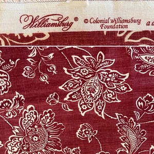 Williamsburg Colonial Williamsburg Everard Damask Fabric Two Pieces X 1yd X 54” - Picture 1 of 10