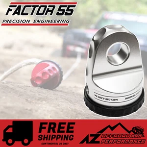 Factor 55 Loaded ProLink Shackle Mount Winch Thimble with Titanium Pin - Silver - Picture 1 of 5