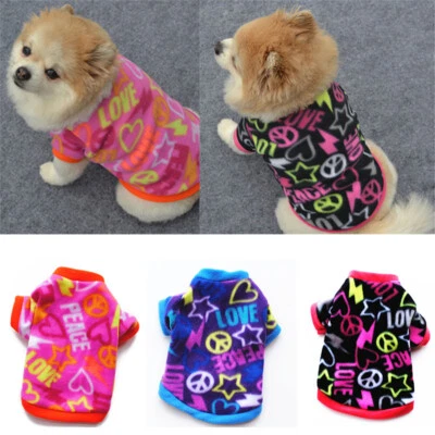 Cachorro Perro Ropa Polar Pullover Camiseta Perros Mascota Chaleco Ropa Cálida Suéter ^~ Foto 1 de 4