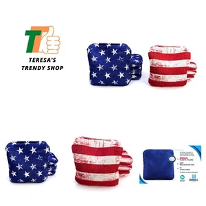 Bolsas Cornhole profesionales de doble cara - estrellas/rayas de 16 oz aprobadas para torneos - Imagen 1 de 9