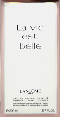 LANCOME LA VIE EST BELLE PERFUMED BODY LOTION FOR WOMEN 6.7 Oz / 200 ml NEW!!! - Image 1 of 4