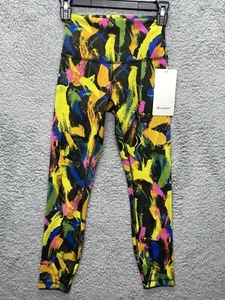 Lululemon Womens Wunder Train HR Tight 25" Size 4 UNBM Multicolor Yoga Gym - Picture 1 of 8