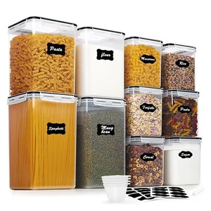 10 Pcs Flour And Sugar Storage Container Large Airtight Food Storage Containers - Picture 1 of 7