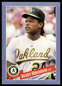 1993 Hostess Rickey Henderson Oakland Athletics #23
