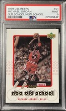 1999 Upper Deck Retro Old School/New School Michael Jordan #S1 Insert PSA 9 MINT