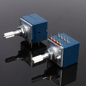 Potenziometro volume duplex originale ALPS RK27 50K/100k 8p/6P con rubinetto - Foto 1 di 8