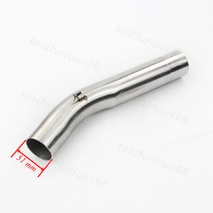 Slip For Yamaha YZF R6 1998-2005 Motorcycle Exhaust Mid Connect Link Pipe 50.8MM - Picture 1 of 4
