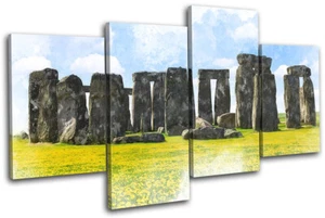 Stone Henge Britain Landmarks MULTI CANVAS WALL ART Picture Print - Picture 1 of 1