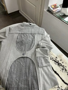 Chaqueta chaleco elisa cavaletti chaqueta polar gris plata NUEVO M - Imagen 1 de 8