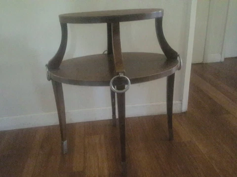 Bombay Co Vintage Solid Wood  Accent Table Oval Cover