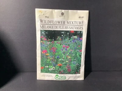 OSC Wildflower Mixture Seed Pack - Perennials & Annuals - Outdoor Sunny - Sealed - Image 1 of 3