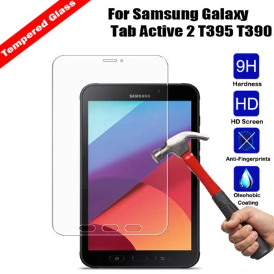 2Pcs Tempered Glass Screen Protector For Samsung Galaxy Tab Active 2 T395 T390 - Image 1 of 4