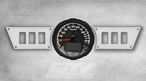 Polaris RZR XP 1000 2 Dash Panel plates for Rocker switch upgrade WHITE - Picture 1 of 8