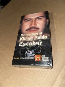 True Story of Killing Pablo Escobar (VHS, 2003) FYC History Channel NEW SEALED - Imagen 1 de 3