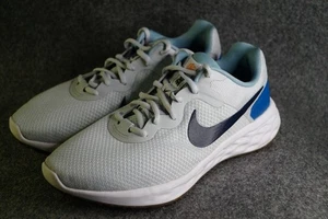 Nike Revolution 6 Extra Wide Pure Platinum Thunder Blue para hombre talla 9 usadas - Imagen 1 de 16