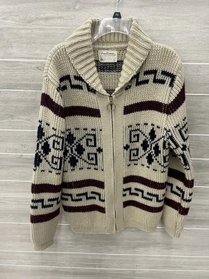 VTG 70s Pendleton Wool Cowichan Sweater High Grade Big Lebowski Dude Westerley M - Image 1 of 4
