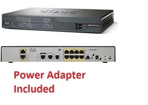 Cisco 891 8-Port 10/100 FE Security Router advipservices CISCO891-K9 w/P Adapter - Bild 1 von 11