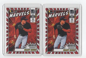 Brady House 2025 Donruss Diamond Marvels #12, 2 card lot w/sleeves - Picture 1 of 2
