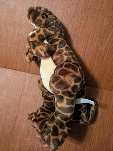 🔥 Animal Alley Toys R Us 2000 Dinosaur Brown T-Rex Stuffed Plush 17" RARE 🔥 - Picture 1 of 9