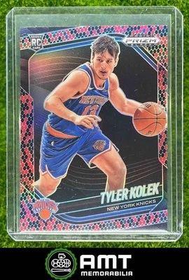 2024-25 Panini Prizm Black #226 Tyler Kolek Snakeskin Prizms New York Knicks RC - Image 1 of 3