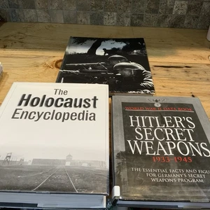 Lot of 3 WWII History Books Holocaust Encyclopedia Hitler Weapons Soviet Ex-Lib - Picture 1 of 23