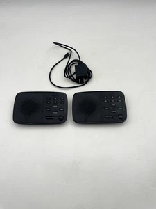 Pair Hosmart HY812 Full Duplex Wireless Audio Intercom Black 2 Way with Adapter - Picture 1 of 7