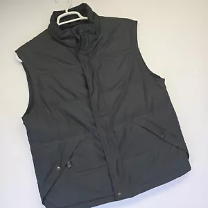 Eddie Bauer EB650 Puffer Vest Mens L Black Goose Down Preppy Outdoors 90s Y2K - Picture 1 of 13
